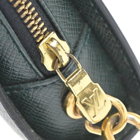 LOUIS VUITTON LV Logo BAIKAL Clutch Hand Bag Taiga Leather Epicea M30184 66KB262 - Picture 8 of 15